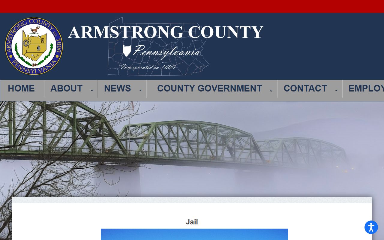 Armstrong County inmate records jail page